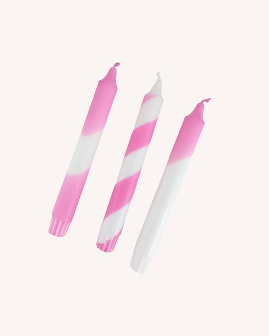 Pink Kruunukynttilä 3kpl